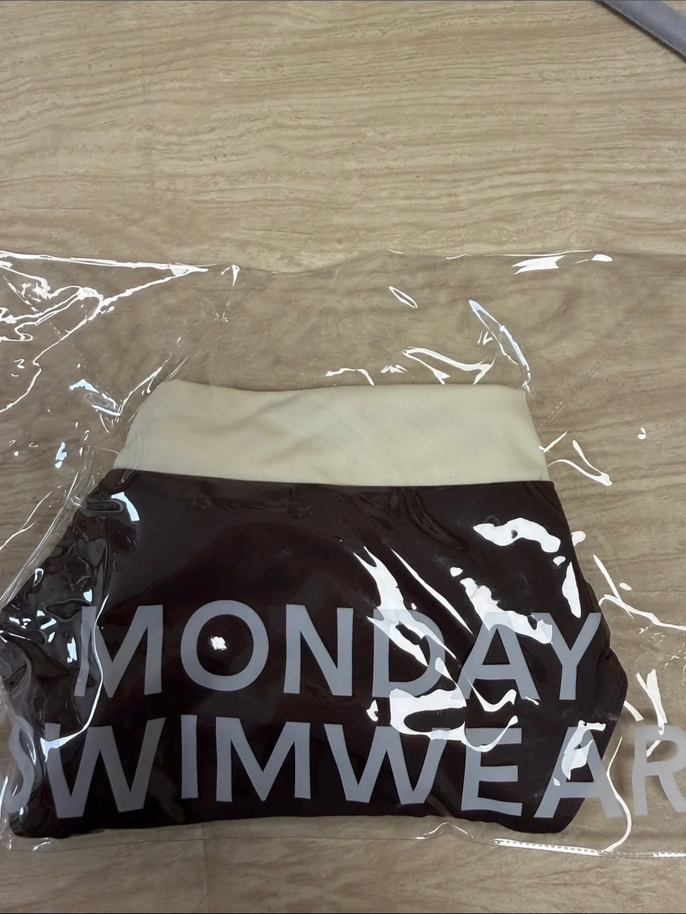 MONDAY SWIMWEAR MARSEILLE BOTTOM ESPRESSO/IVORY - L